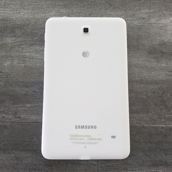 White Samsung Galaxy Tab 4 Unlocked w/Case - Picture 7 of 8